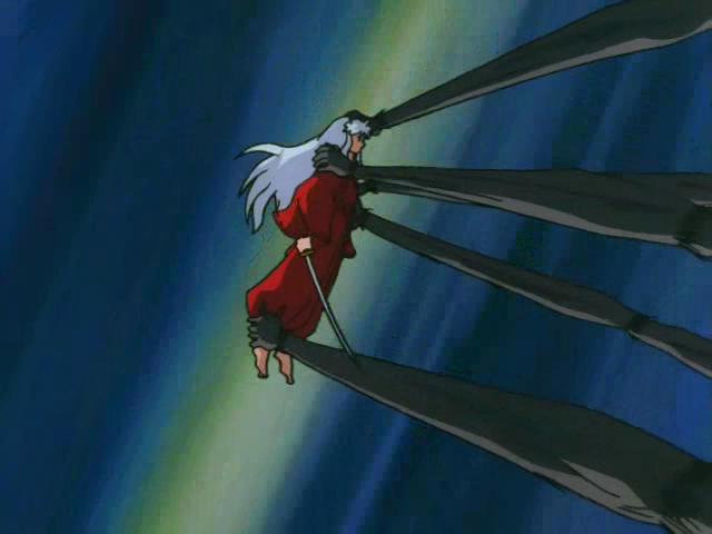 Otaku Gallery  / Anime e Manga / Inu-Yasha / Screen Shots / Episodi / 013 - L`enigma della luna nuova! Inuyasha dai capelli neri! / 218.jpg